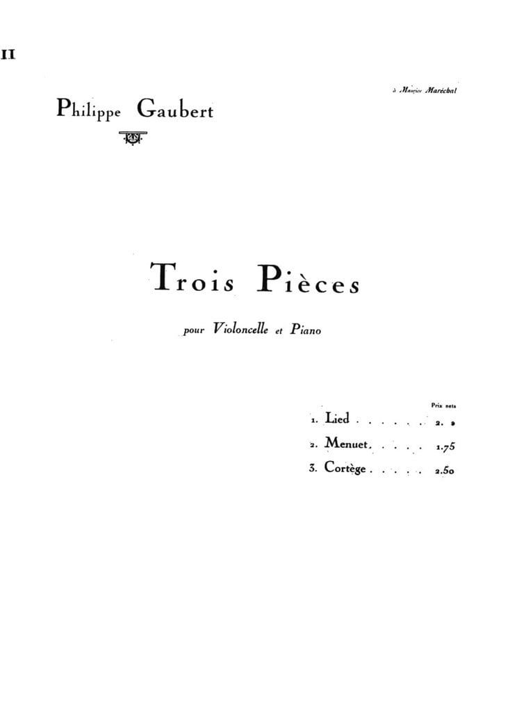 Philippe Gaubert: Cortege
